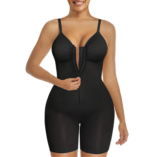 BrightBay Shapewear for Women Tummy Control Bodysuits Zip-Up Comfort Ultra Stretch Fabric Customizable Fit Breathable Mesh Design Comfortable Fit